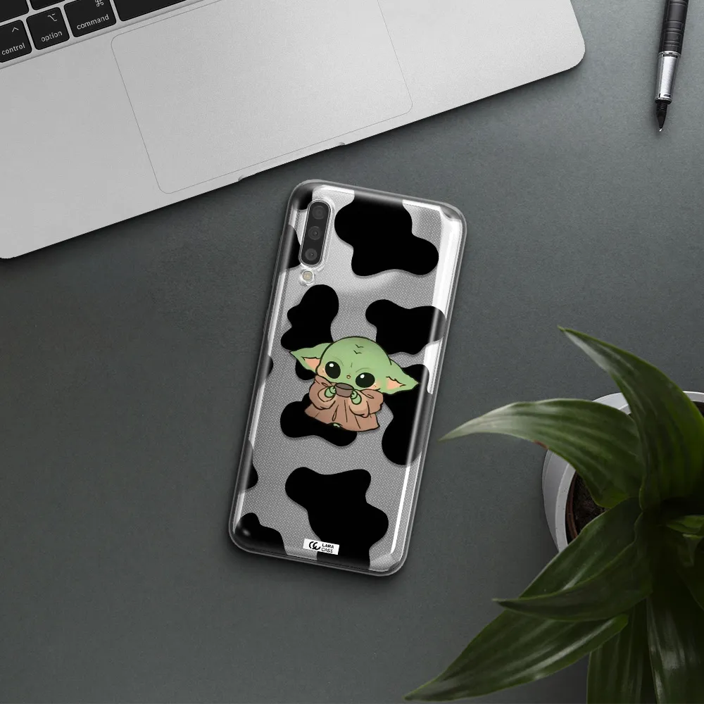 a pattern of different colored shoes Samsung A50 Clear TPU Case