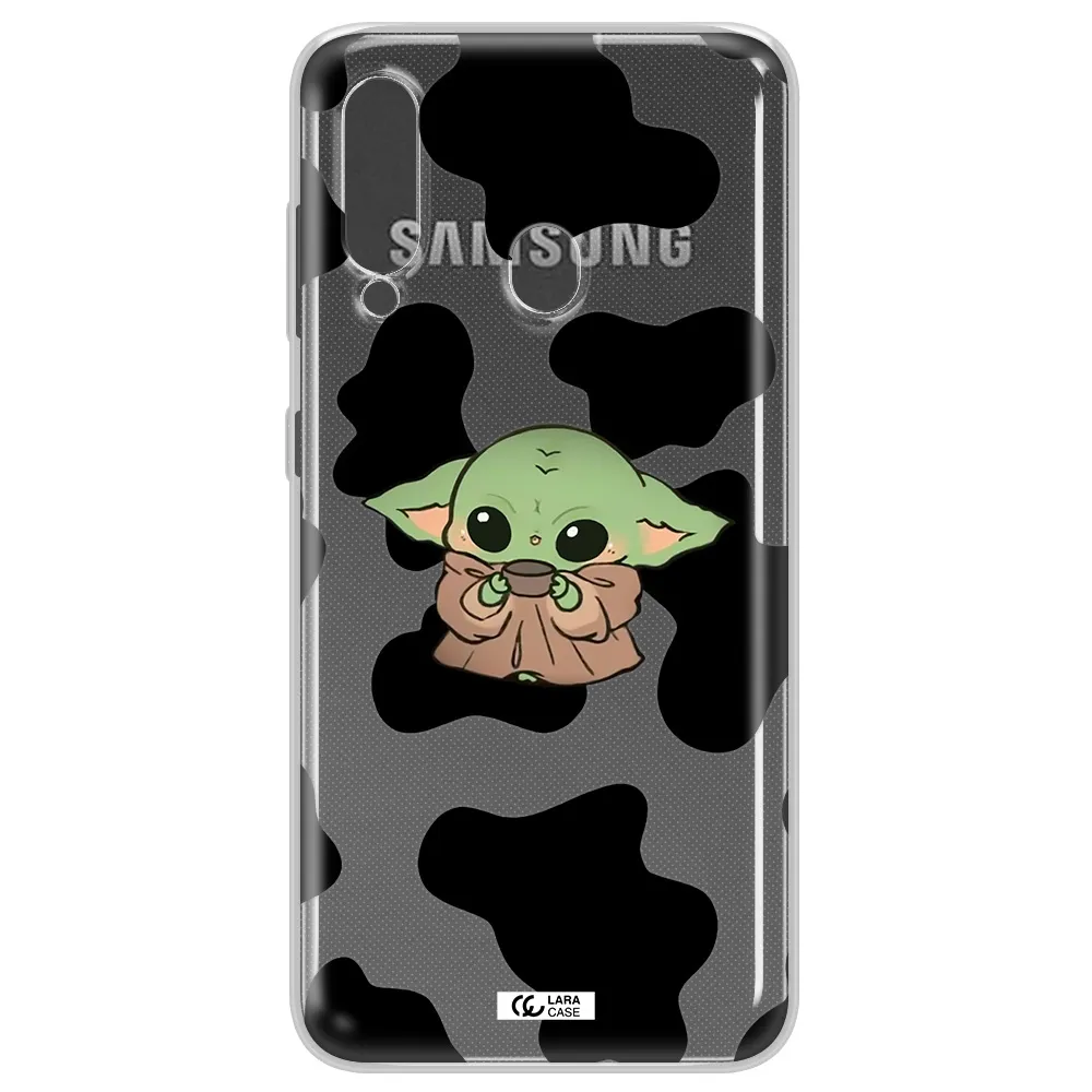 a pattern of different colored shoes Samsung A60 Clear TPU Case