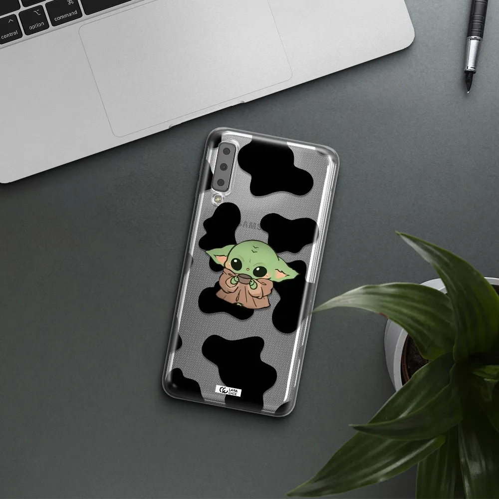 a pattern of different colored shoes Samsung A7 2018 Clear TPU Case