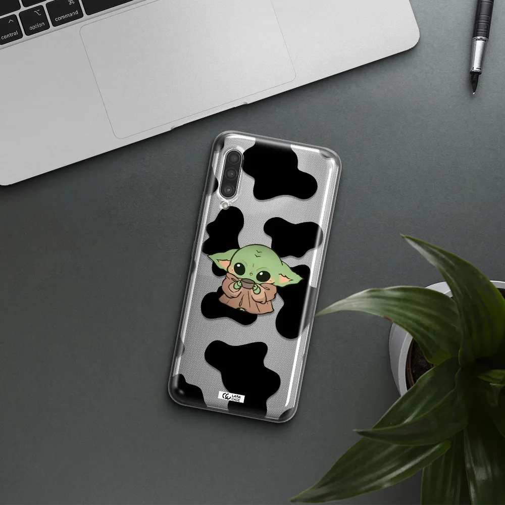 a pattern of different colored shoes Samsung A90 Clear TPU Case