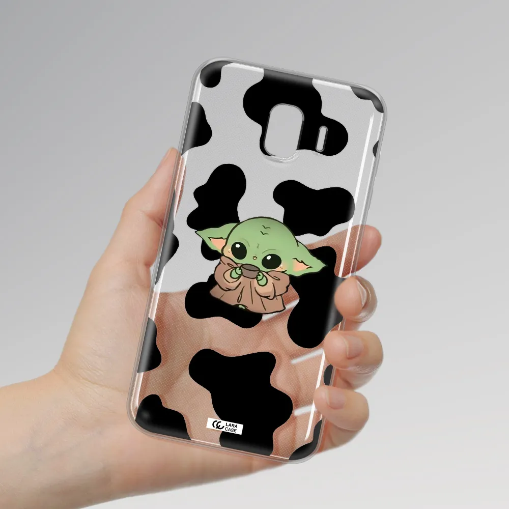 a pattern of different colored shoes Samsung J4 Clear TPU Case