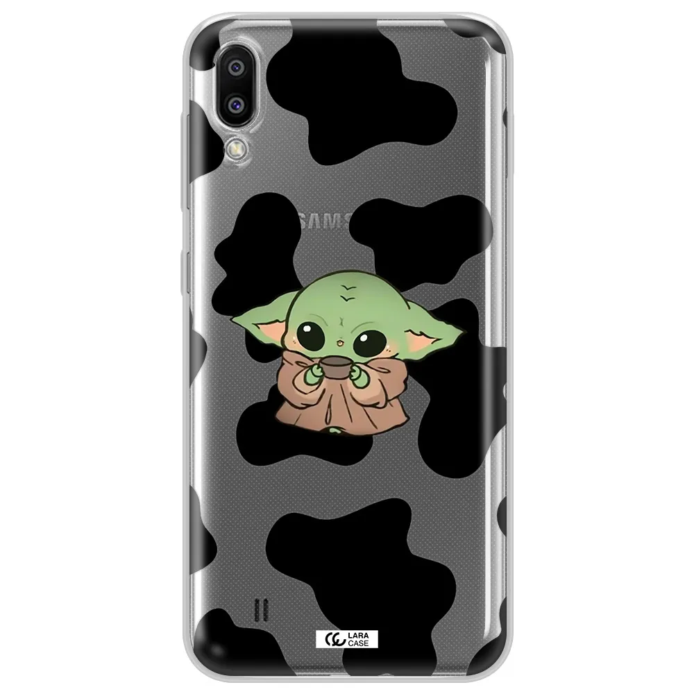 a pattern of different colored shoes Samsung M10 Clear TPU Case