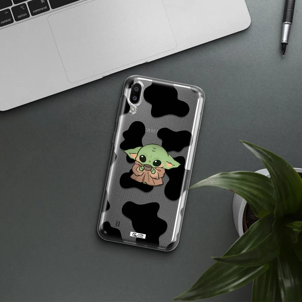 a pattern of different colored shoes Samsung M10 Clear TPU Case