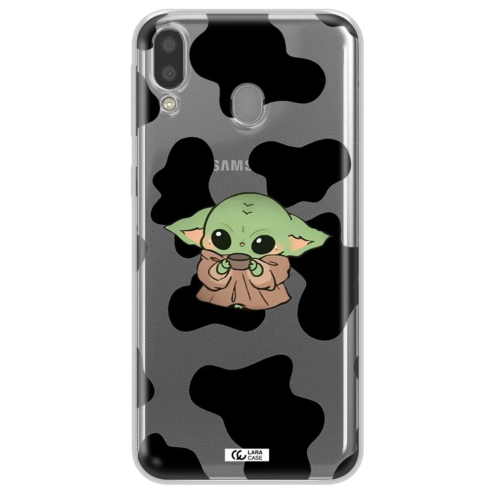 a pattern of different colored shoes Samsung M20 Clear TPU Case