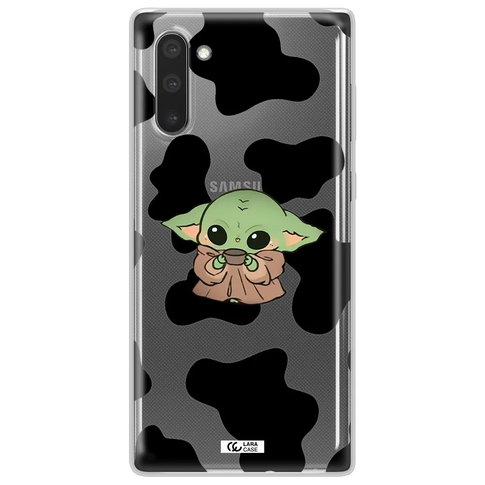 a pattern of different colored shoes Samsung Note 10 Clear TPU Case