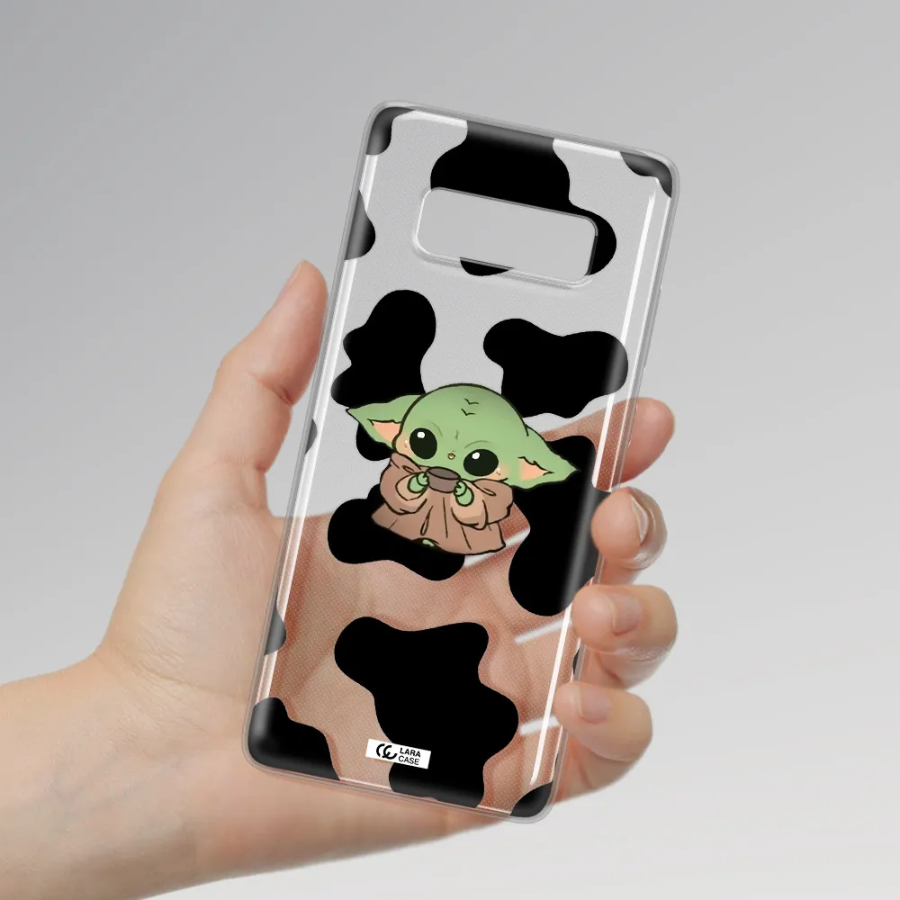 a pattern of different colored shoes Samsung Note 8 Clear TPU Case