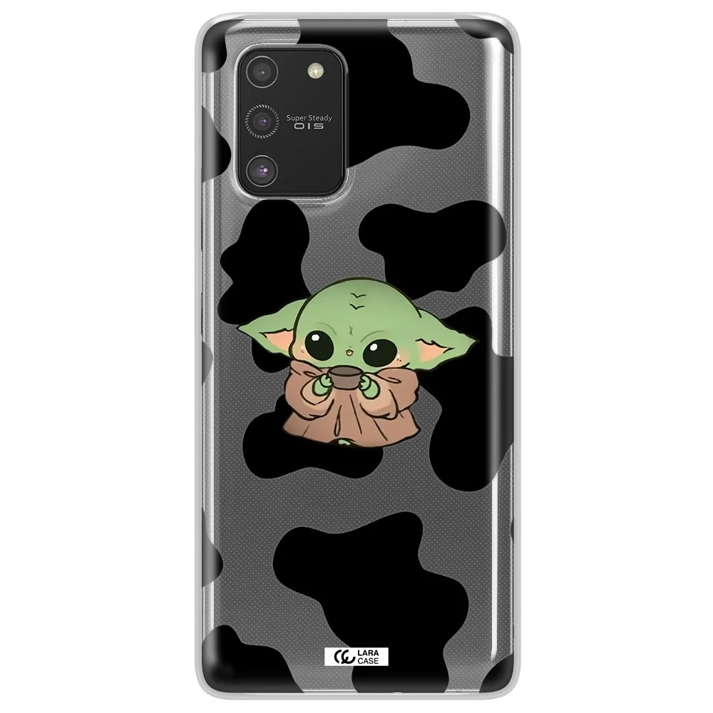 a pattern of different colored shoes Samsung S10 Lite Clear TPU Case