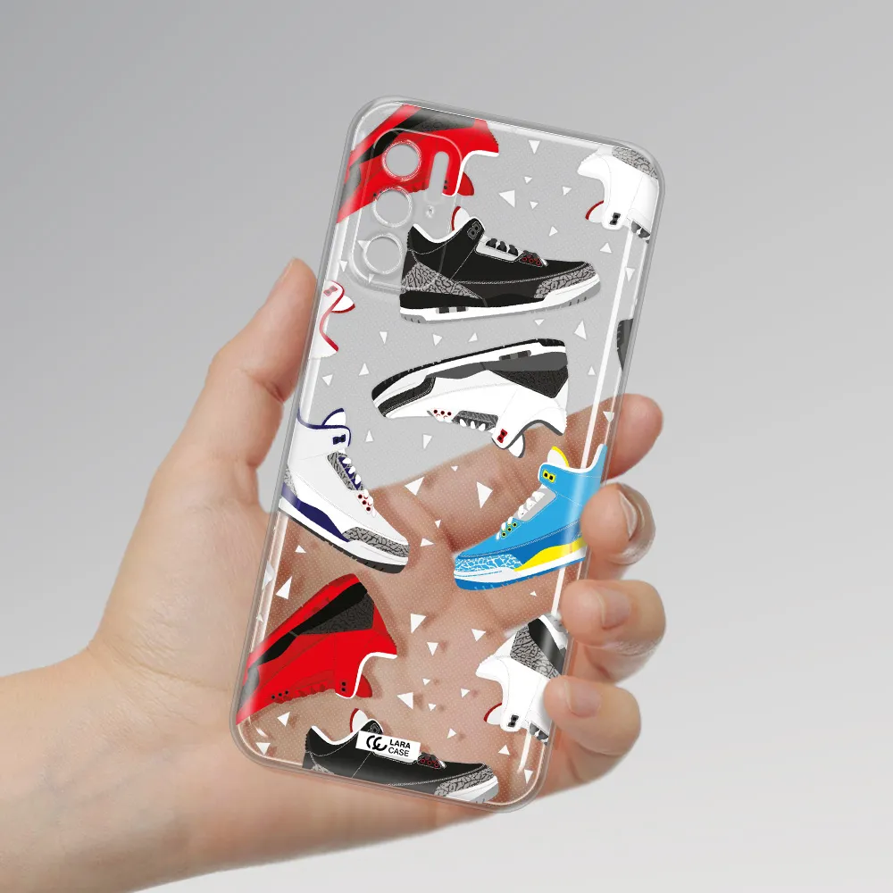 A Pattern Of Different Colored Shoes Xiaomi Poco M3 Pro Clear Tpu Case