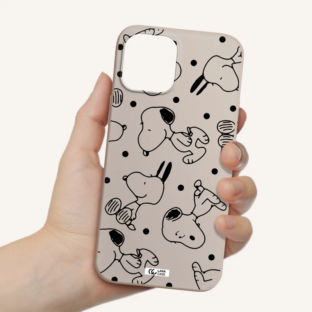a pattern of cartoon characters Apple iPhone 12 pro max Silicone Stone Case