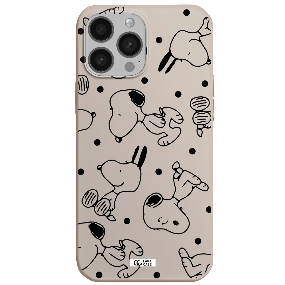a pattern of cartoon characters Apple iPhone 13 Pro Max Silicone Stone Case