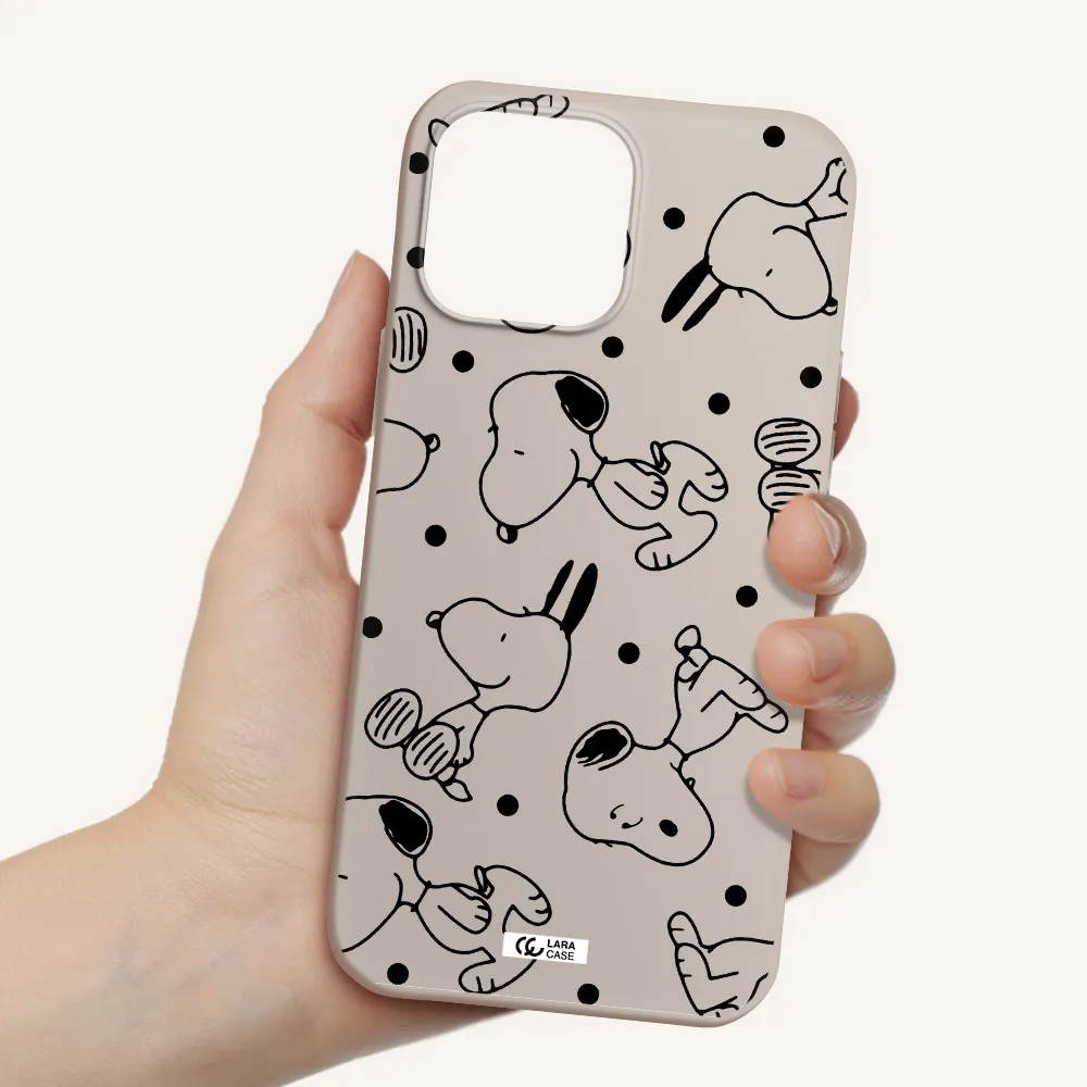 a pattern of cartoon characters Apple iPhone 13 Pro Max Silicone Stone Case
