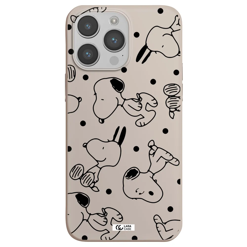 a pattern of cartoon characters Apple iPhone 14 pro max Silicone Stone Case