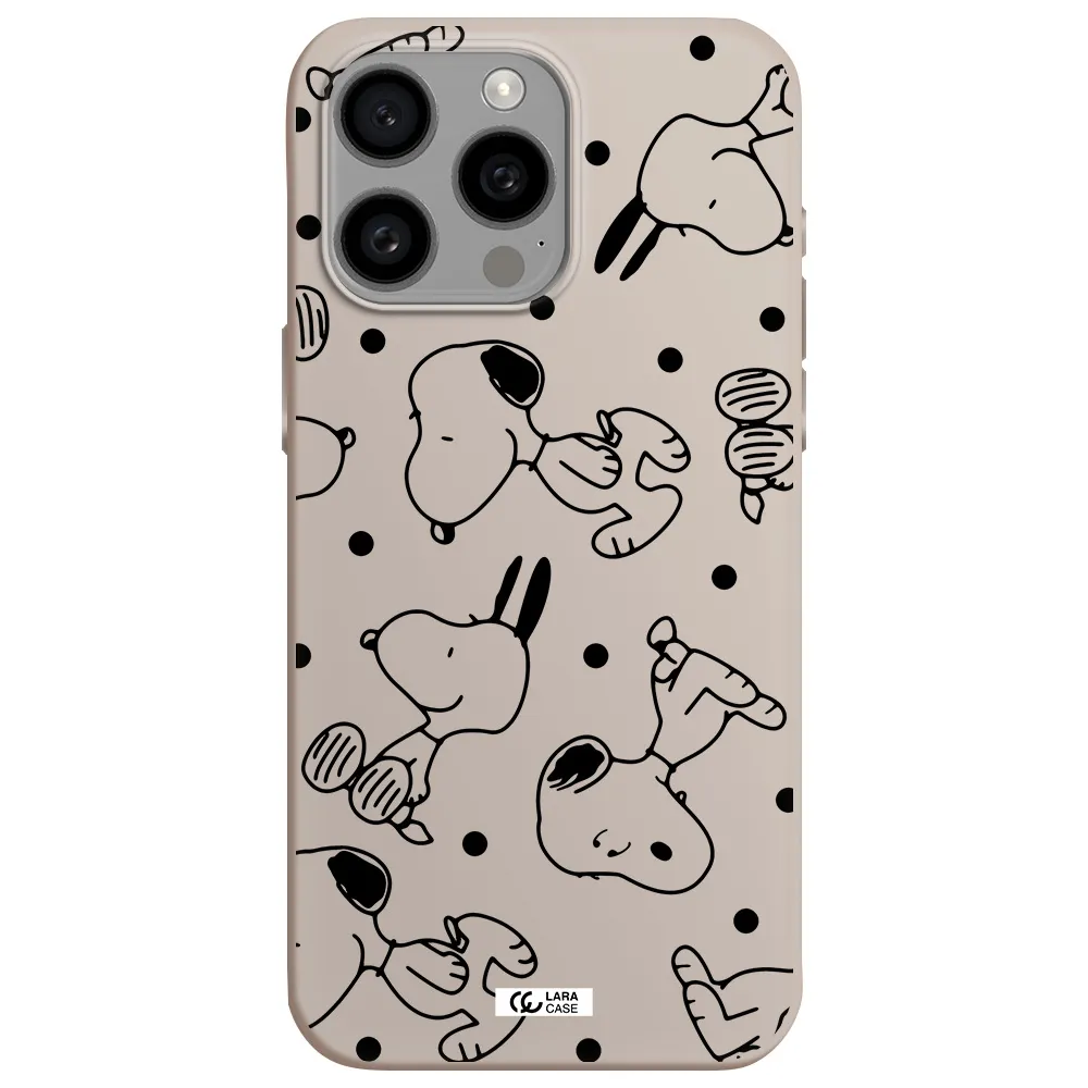 a pattern of cartoon characters Apple Iphone 15 Pro max Silicone Stone Case