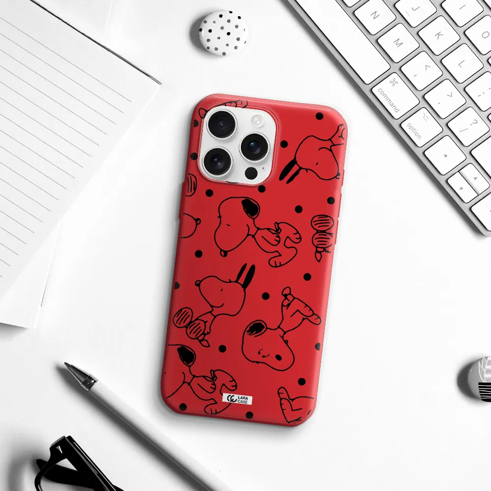A Pattern Of Cartoon Characters Apple Iphone 16 Pro Max Silicone Stone Case