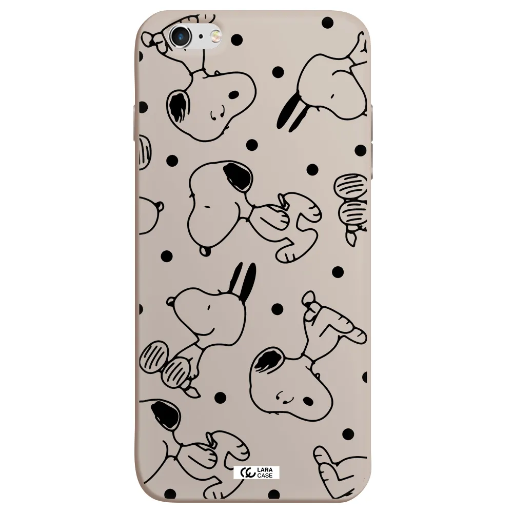 a pattern of cartoon characters Apple iPhone 6 plus Silicone Stone Case