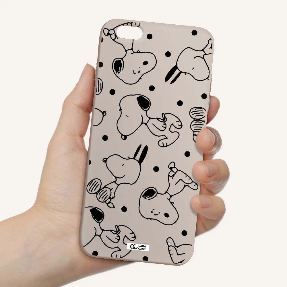 a pattern of cartoon characters Apple iPhone 6 plus Silicone Stone Case