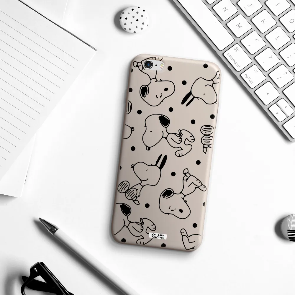 a pattern of cartoon characters Apple iPhone 6 plus Silicone Stone Case