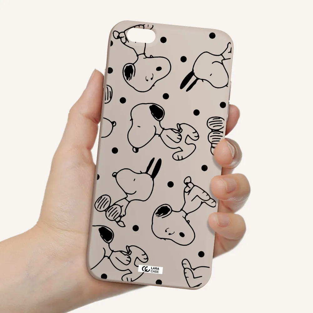 a pattern of cartoon characters Apple iPhone 6 s plus Silicone Stone Case