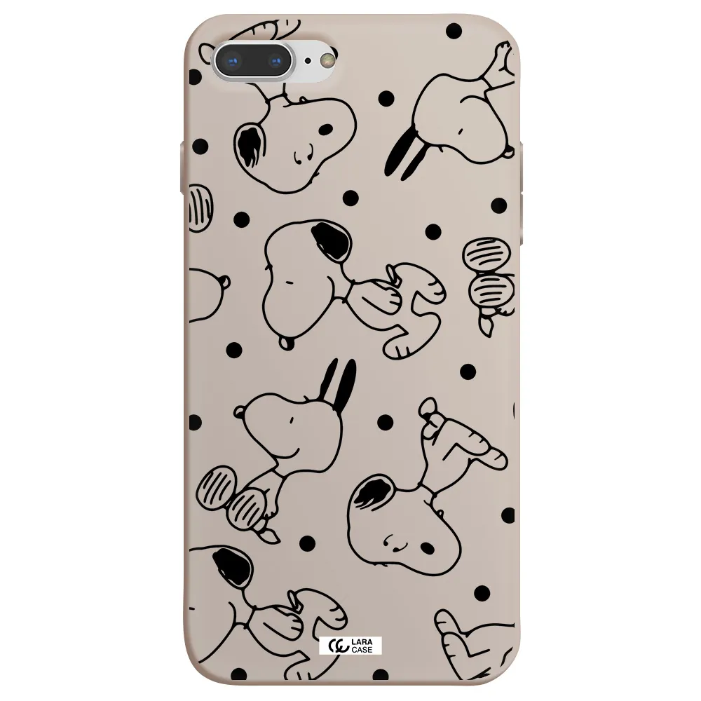 a pattern of cartoon characters Apple iPhone 7 plus Silicone Stone Case