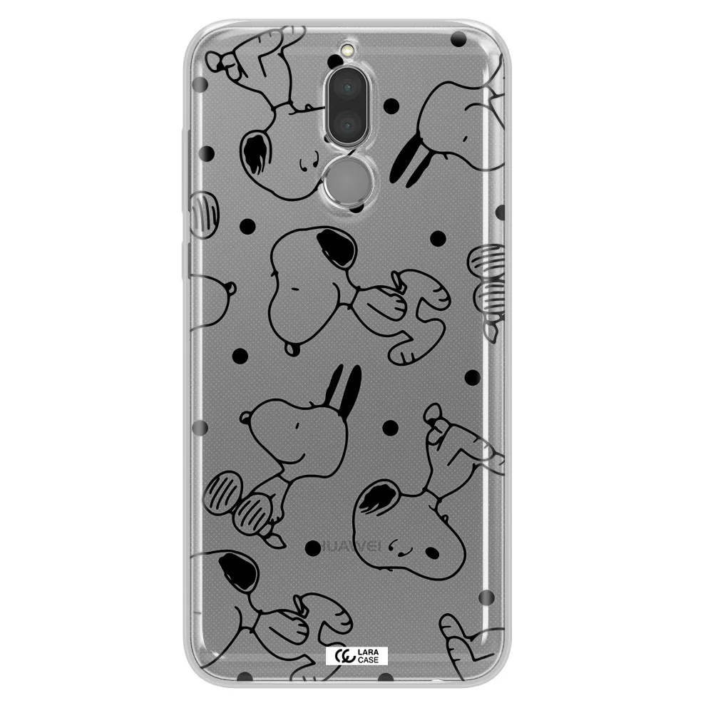 a pattern of cartoon characters Huawei Mate 10 Lite Clear TPU Case
