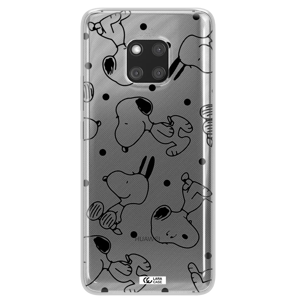 a pattern of cartoon characters Huawei Mate 20 Pro Clear TPU Case