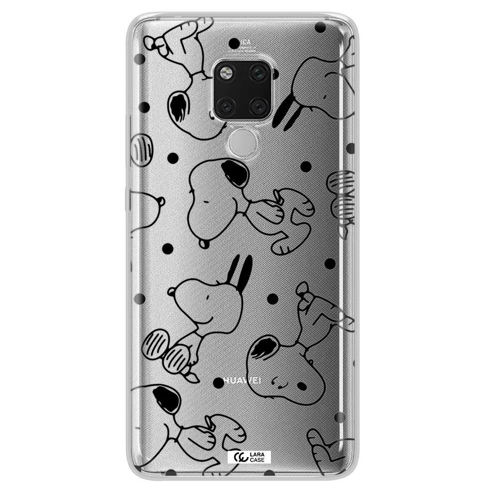 a pattern of cartoon characters Huawei Mate 20X Clear TPU Case