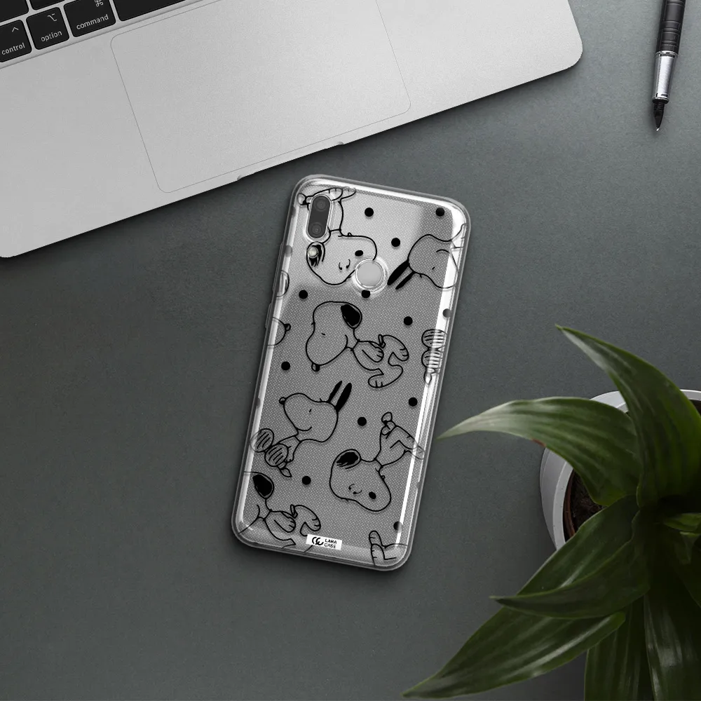 a pattern of cartoon characters Huawei P Smart 2019 Clear TPU Case
