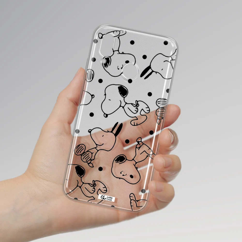 a pattern of cartoon characters Huawei P20 Lite Clear TPU Case