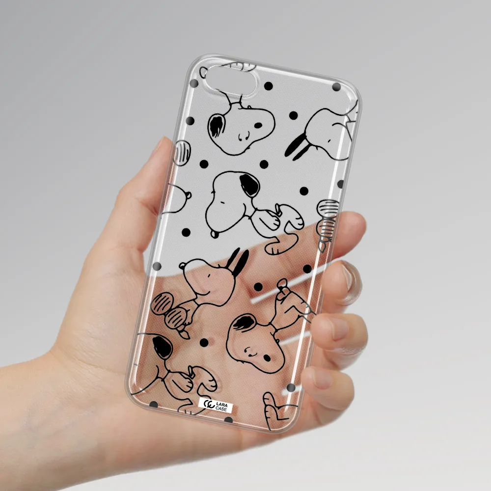 a pattern of cartoon characters Huawei Y5 2018 Clear TPU Case