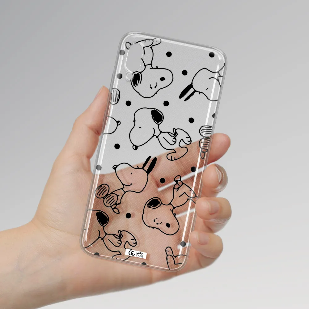 a pattern of cartoon characters Huawei Y6 Pro 2019 Clear TPU Case