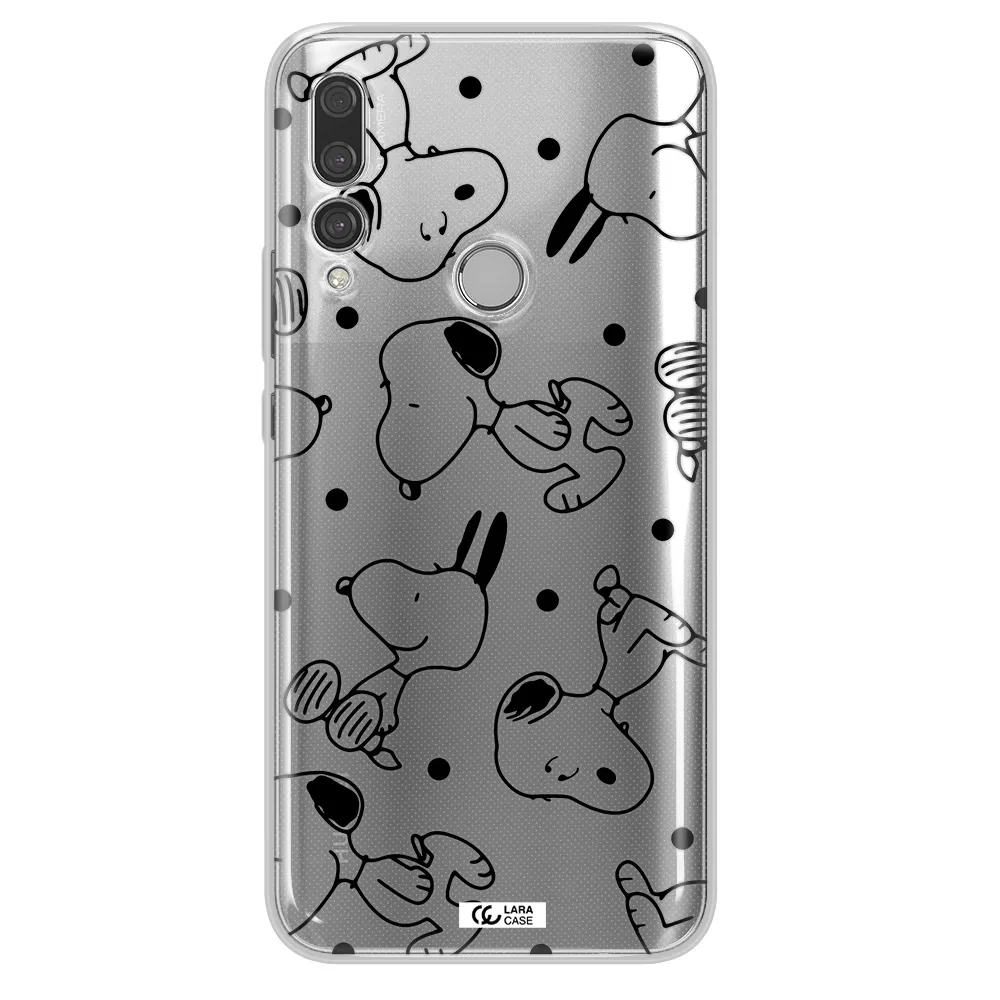 a pattern of cartoon characters Huawei Y9 Prime 2019 Clear TPU Case