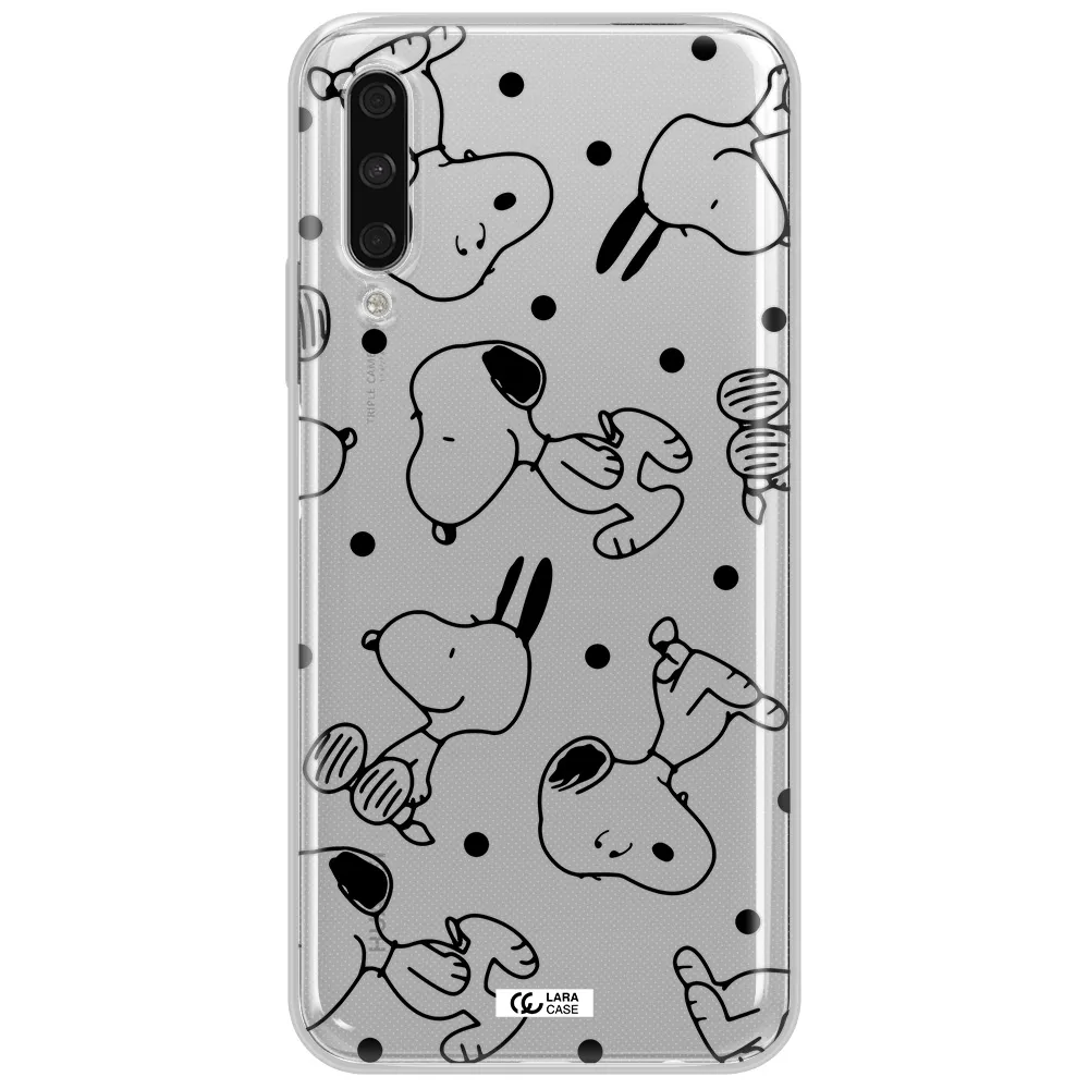 A Pattern Of Cartoon Characters Huawei Y9S Clear Tpu Case