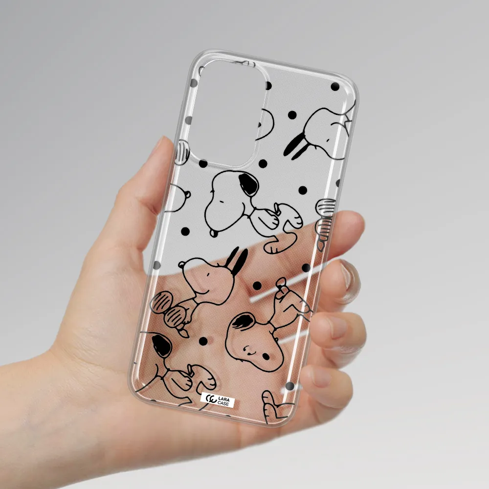 a pattern of cartoon characters Samsung A23 Clear TPU Case