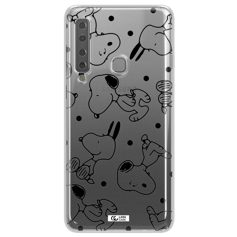 a pattern of cartoon characters Samsung A9 2018 Clear TPU Case