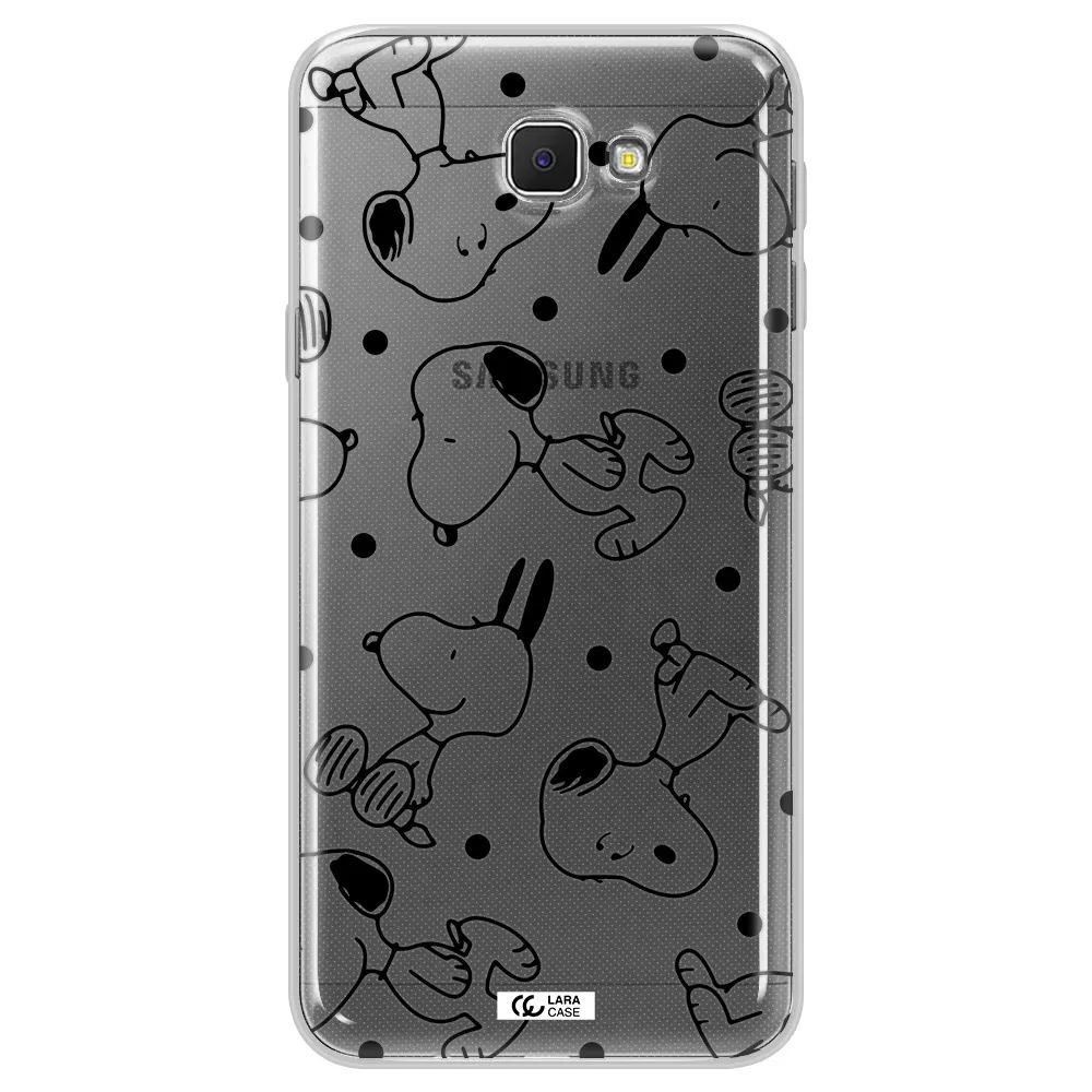 a pattern of cartoon characters Samsung J5 Prime Clear TPU Case