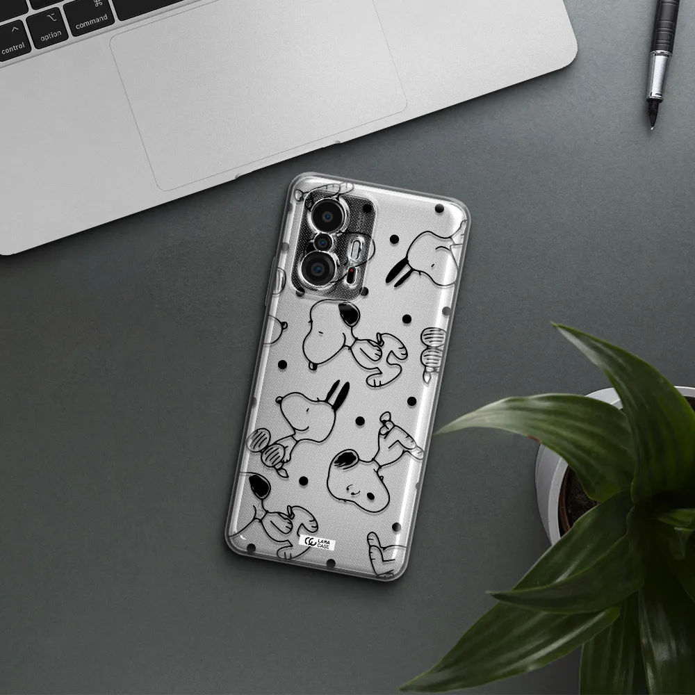 A Pattern Of Cartoon Characters Xiaomi 11T Clear Tpu Case