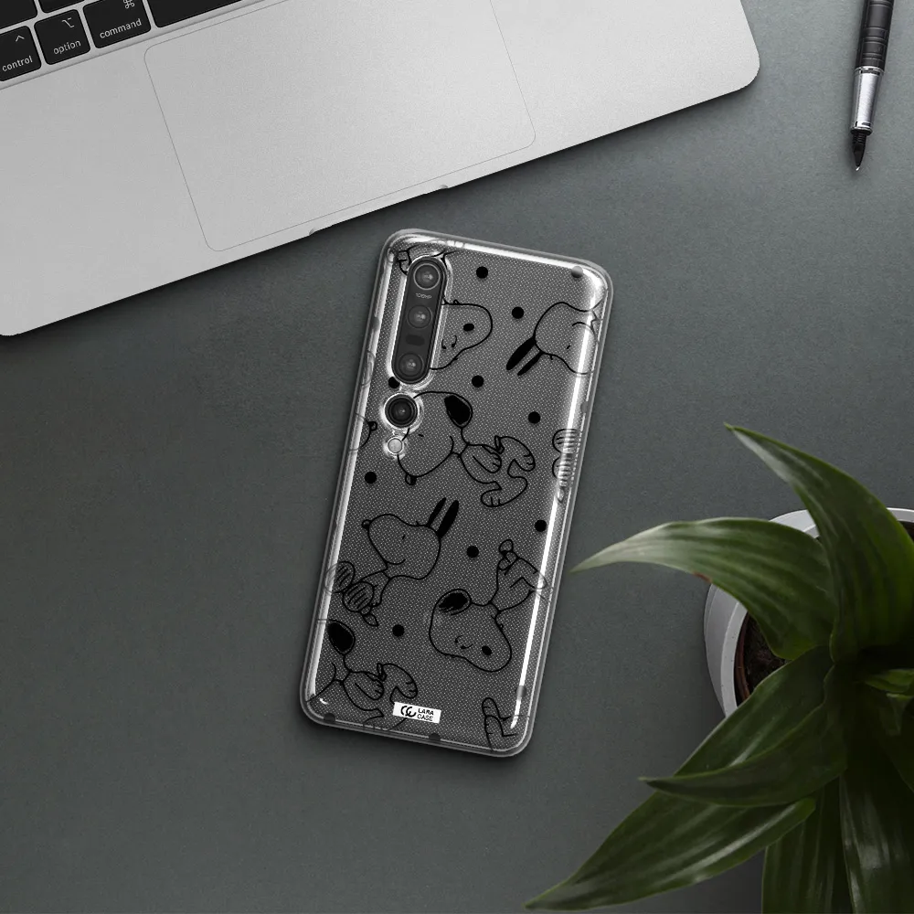 a pattern of cartoon characters Xiaomi Mi 10 Pro Clear TPU Case