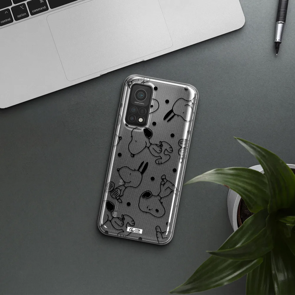 a pattern of cartoon characters Xiaomi Mi 10T Clear TPU Case
