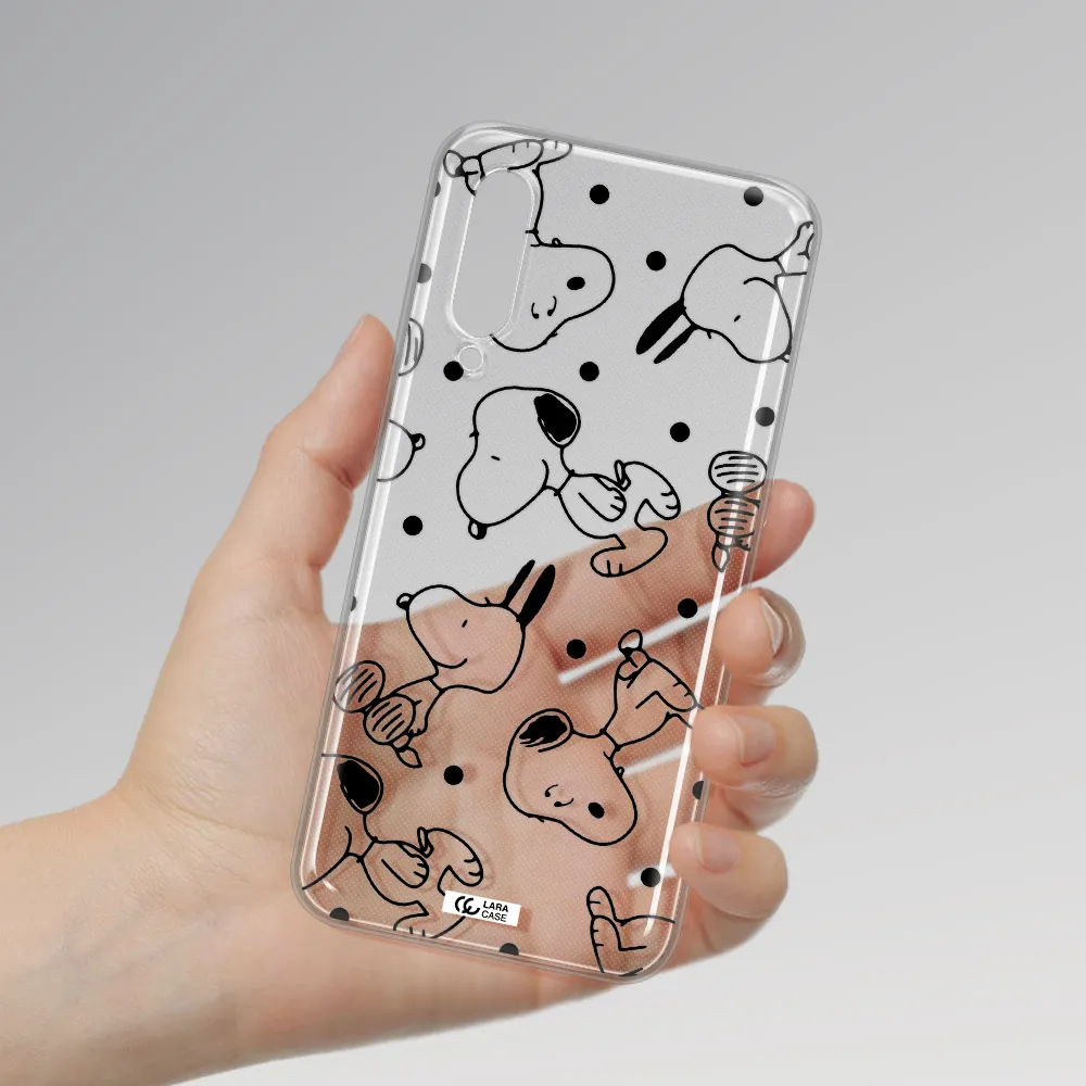 a pattern of cartoon characters Xiaomi Mi 9 Clear TPU Case
