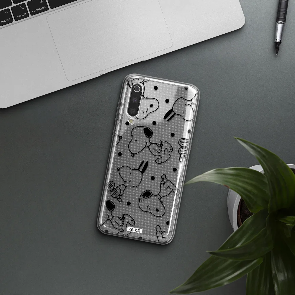 a pattern of cartoon characters Xiaomi Mi 9 Clear TPU Case