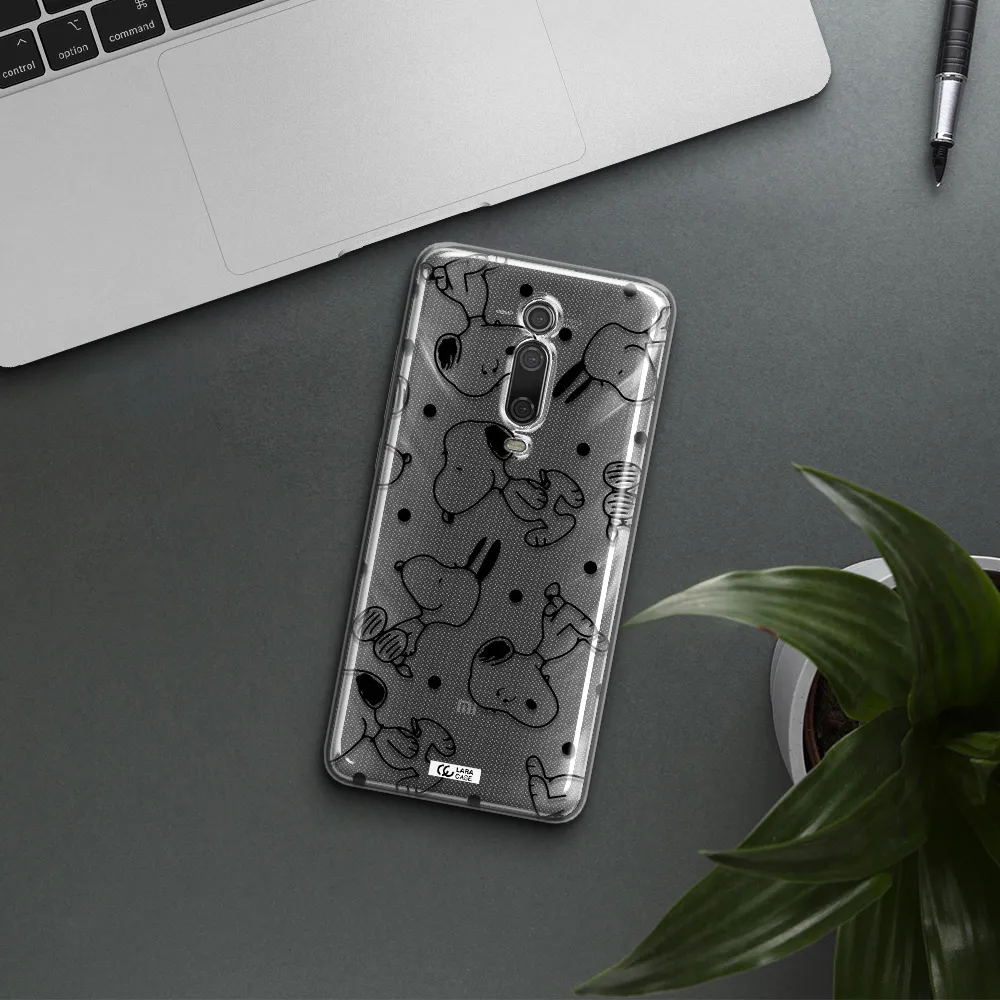 a pattern of cartoon characters Xiaomi Mi 9T Clear TPU Case