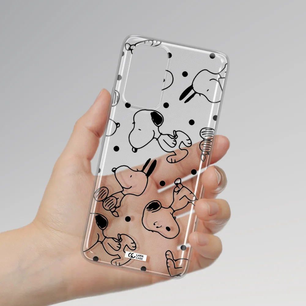 a pattern of cartoon characters Xiaomi Note 10 Pro Clear TPU Case