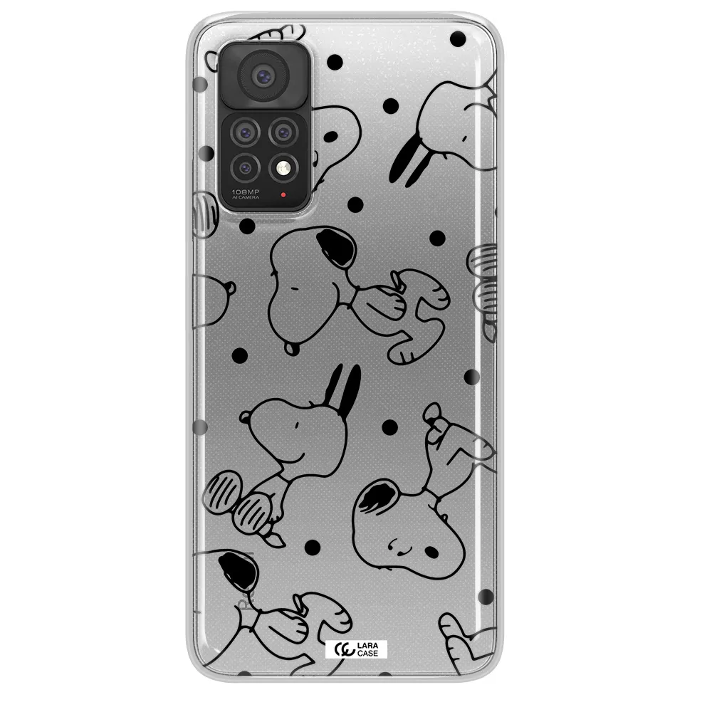a pattern of cartoon characters Xiaomi Note 11 Pro Clear TPU Case