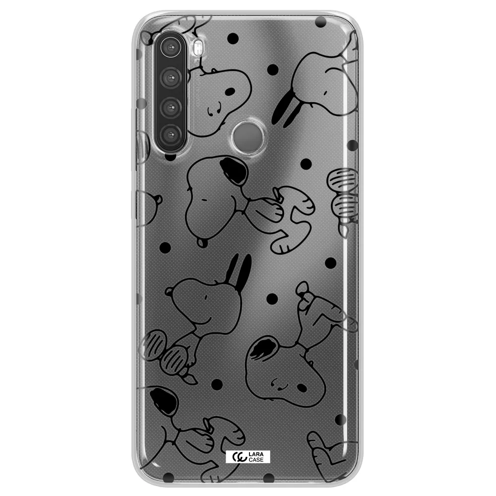 a pattern of cartoon characters Xiaomi Note 8 Clear TPU Case