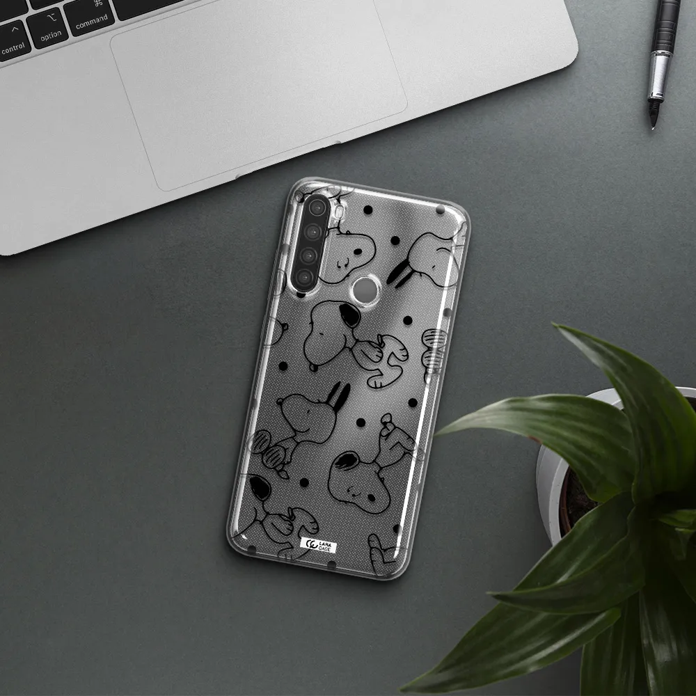 a pattern of cartoon characters Xiaomi Note 8 Clear TPU Case