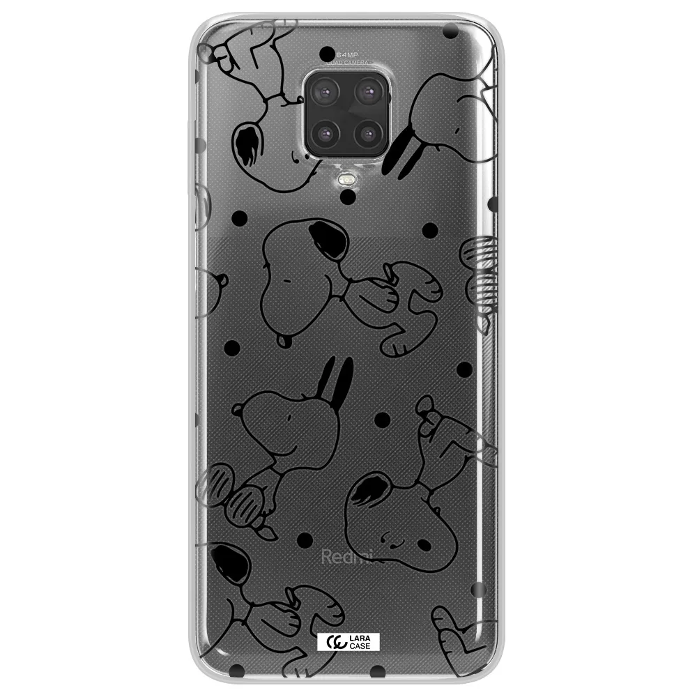 a pattern of cartoon characters Xiaomi Note 9 Pro Clear TPU Case