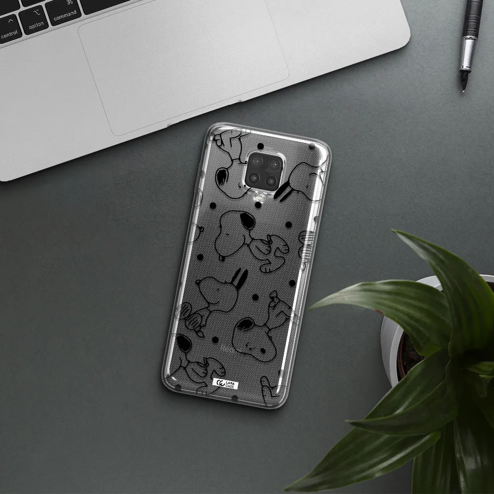 a pattern of cartoon characters Xiaomi Note 9 Pro Clear TPU Case
