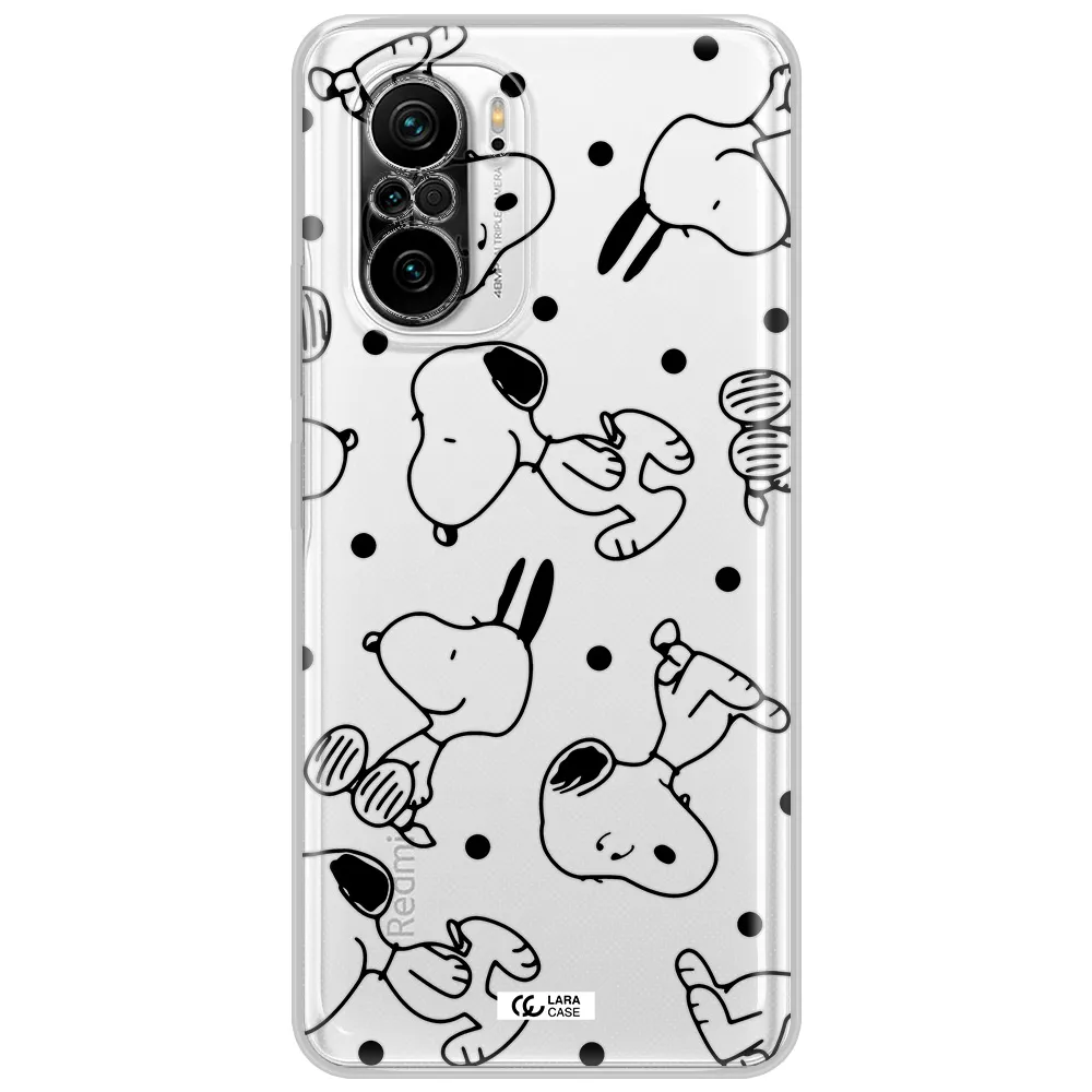 A Pattern Of Cartoon Characters Xiaomi Poco F3 Clear Tpu Case