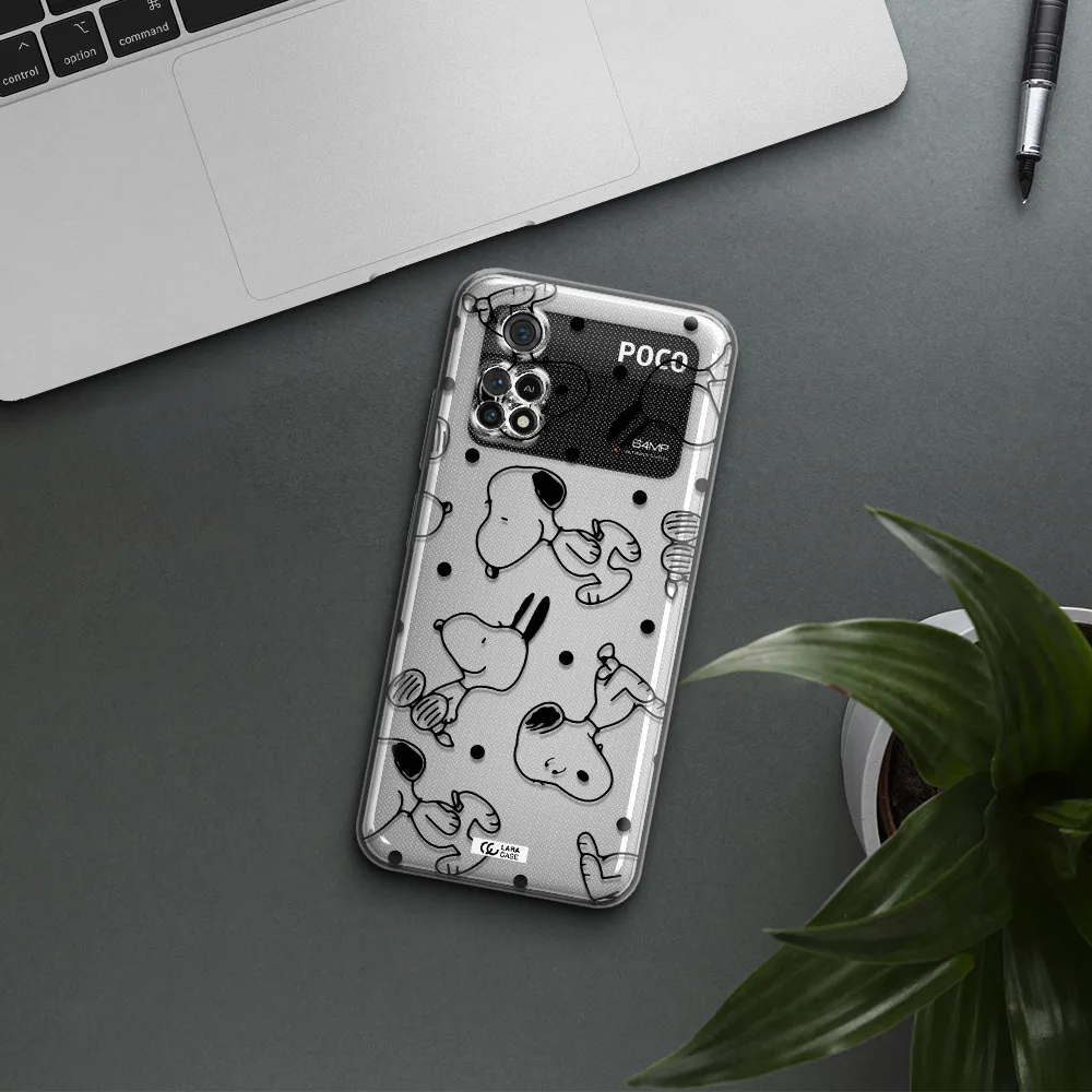 A Pattern Of Cartoon Characters Xiaomi Poco M4 Pro 4G Clear Tpu Case