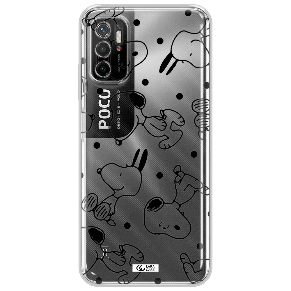 A Pattern Of Cartoon Characters Xiaomi Poco M4 Pro 5G Clear Tpu Case